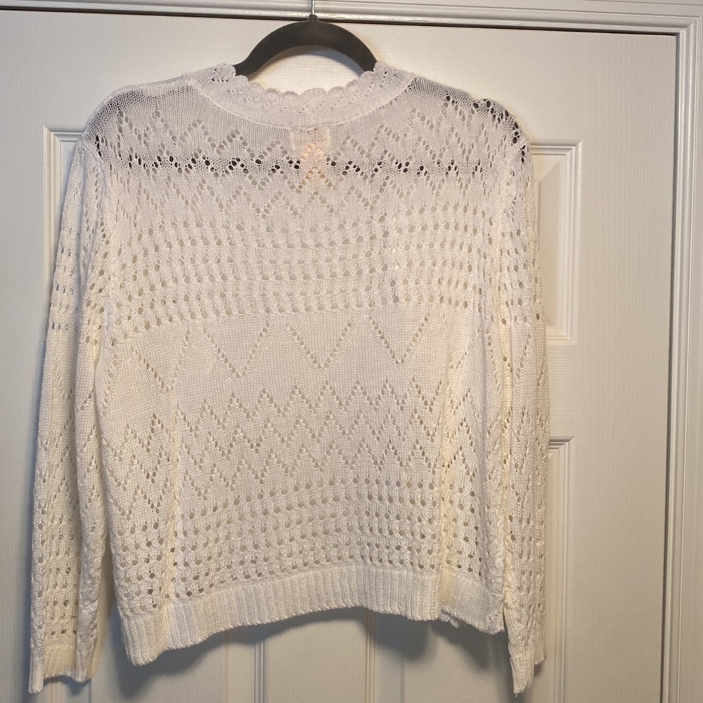Sweet Kizz White 3 Quarter Length Sleeve Sweater…size 2X - Picture 2 of 2